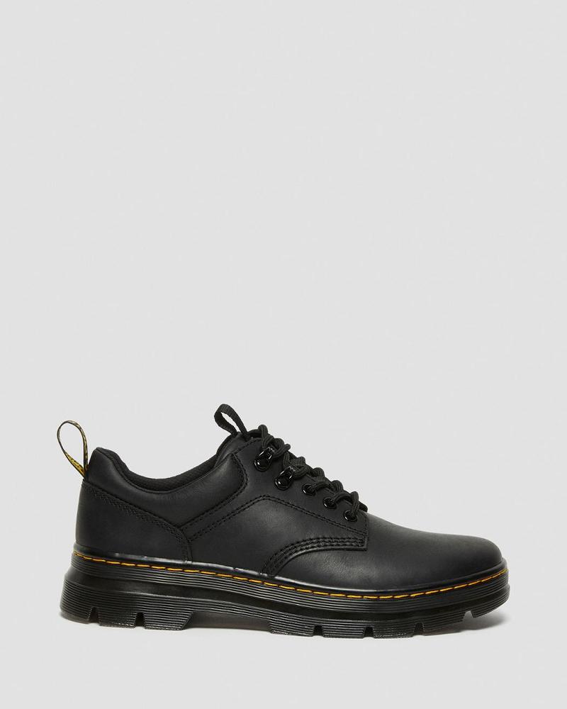 Dr Martens Reeder Wyoming Leren Vrijetijdsschoenen Heren Zwart | NL 327BEX